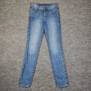 KUHL Kontour Flex Denim Skinny Jeans Pants‎ Women's 4 Flex Stretch Mid Rise Blue